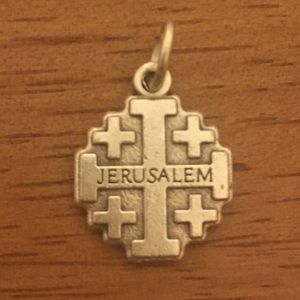 Silver Tone Jerusalem Pendant